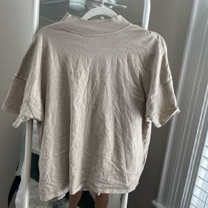 Free People We the Free Fearless Mock Neck Top